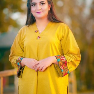 Mustard Muse – 2 Piece Embroidered lawn