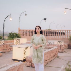 Sage Green Chikankari Lawn Suit (2 Piece)